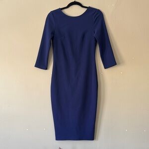 Express Indigo Long Sleeve Dress